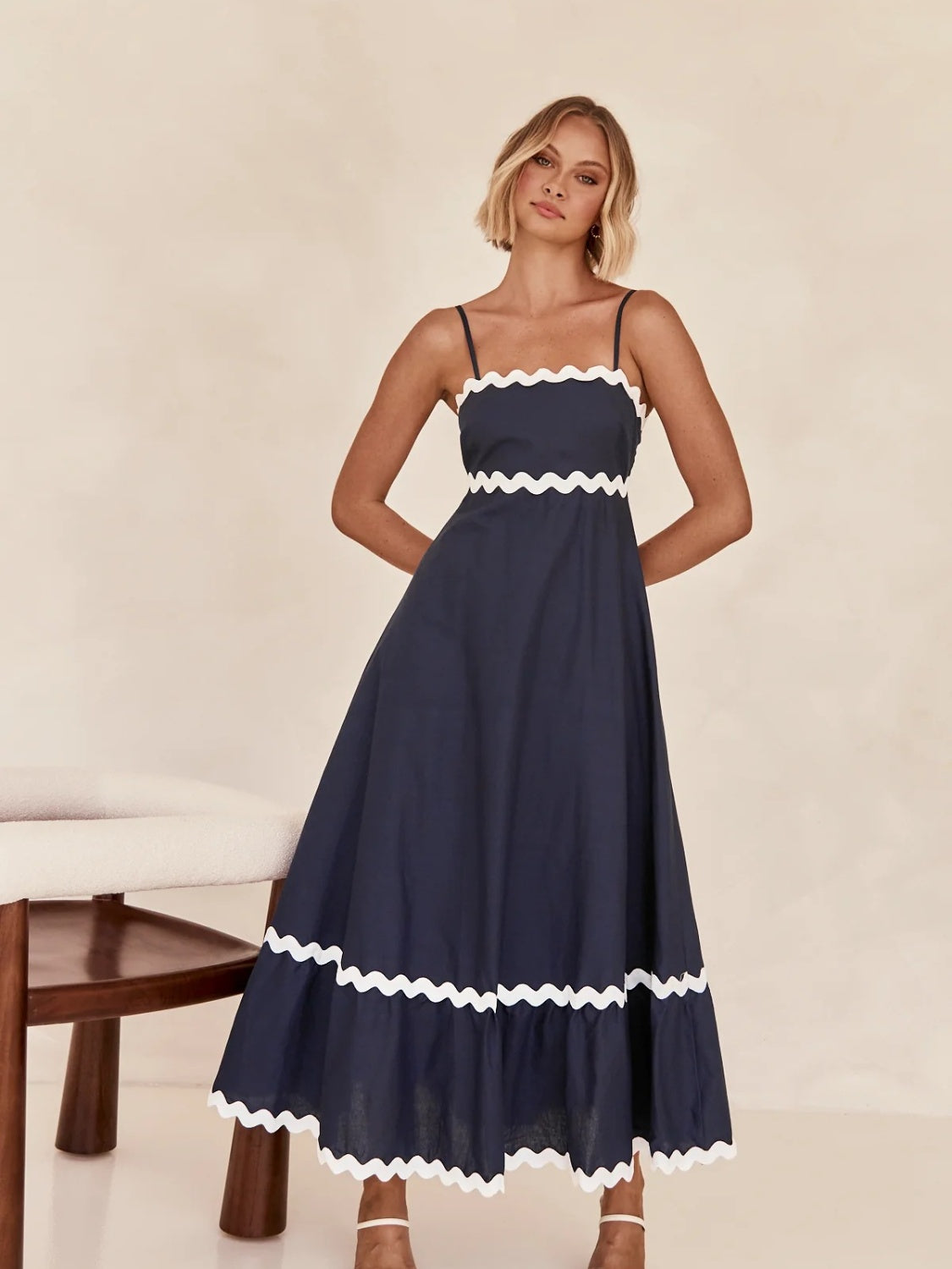 Discover chic summer style with our Spaghetti Strap Maxi Dress. Made from lightweight fabric for breathable comfort, this dress offers effortless elegance and flowy femininity. Perfect for any occasion, from beach days to brunch dates. Shop now for versatile summer style!